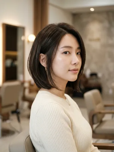 A line layered bob