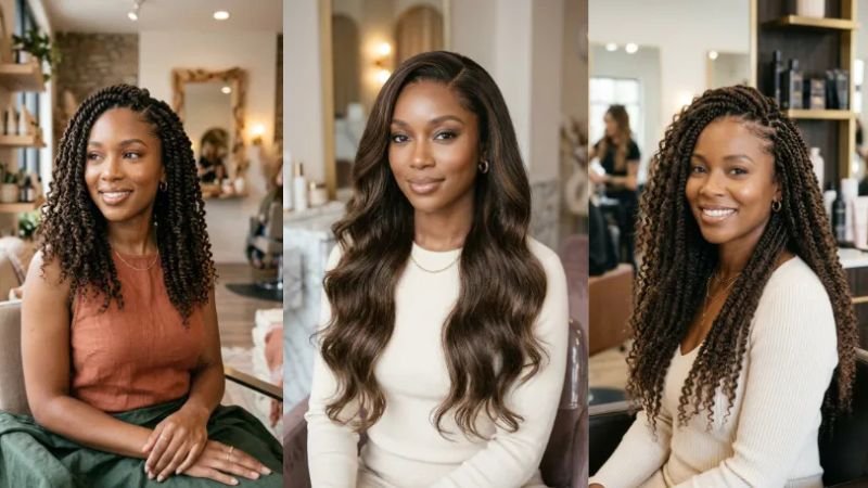 Natural hair braids
