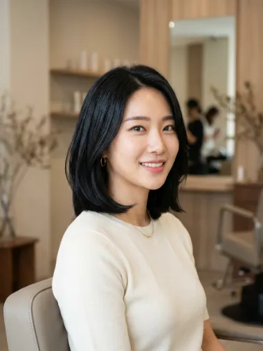 Blunt layered bob