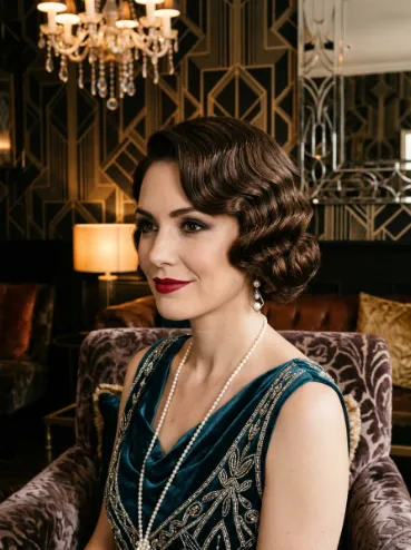 Bob length finger waves