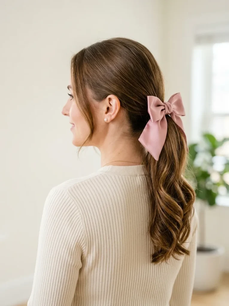 Bow ponytail