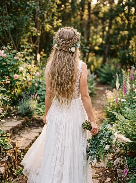 Braided boho crown