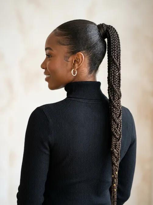 Braided ponytail