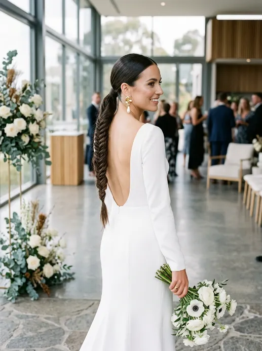 Braided ponytail