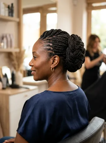 Braided updo