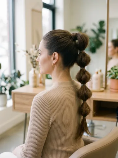 Bubble ponytail