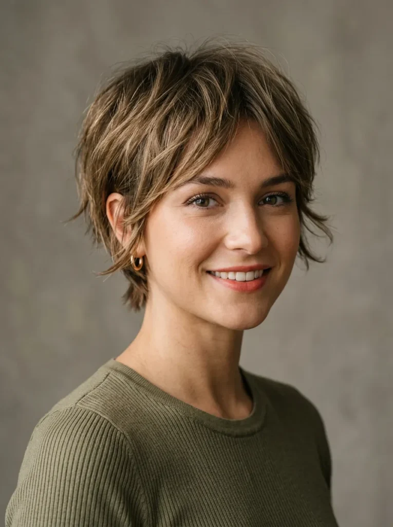 Choppy bixie cut