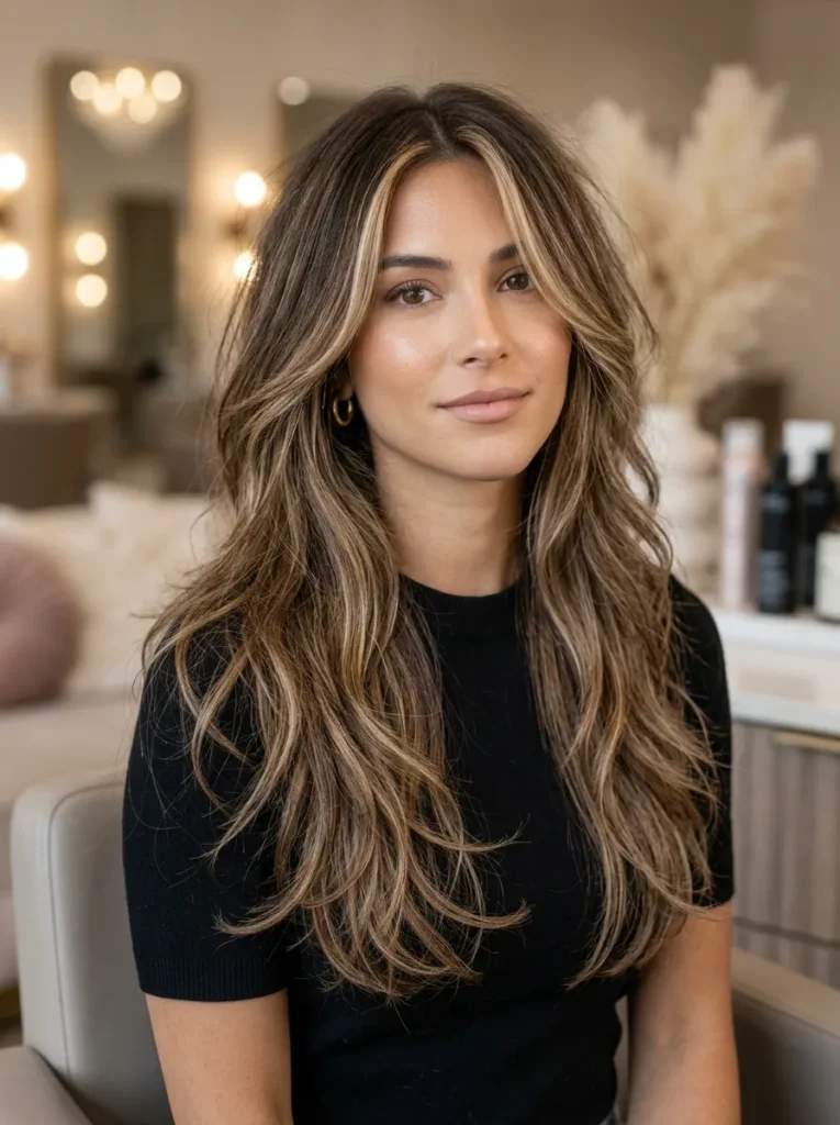 Choppy layers with highlights