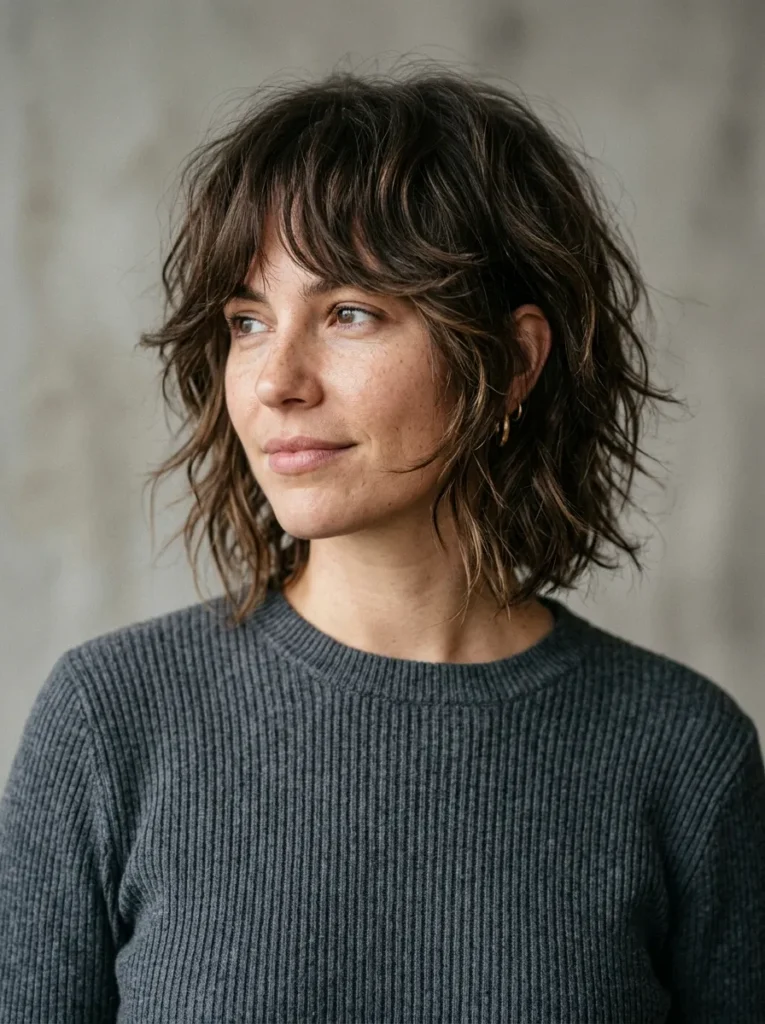 Choppy shaggy bob