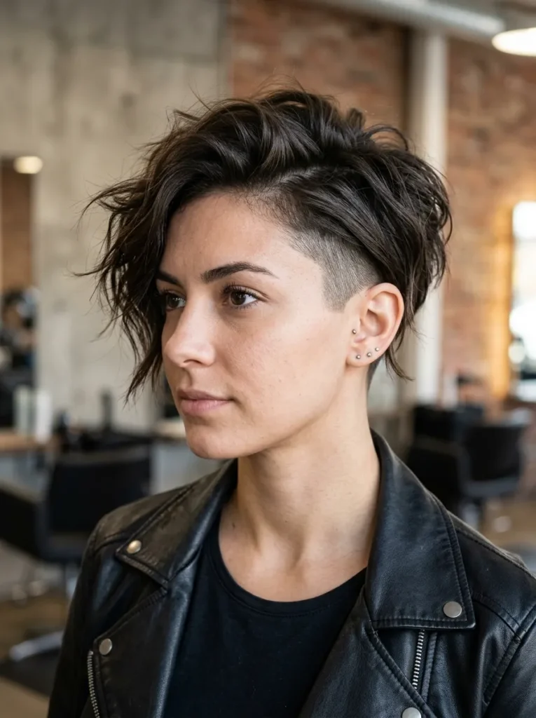 Choppy undercut pixie