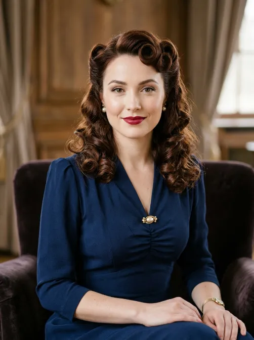 Classic pin curls