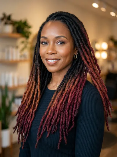 Colored loc ends