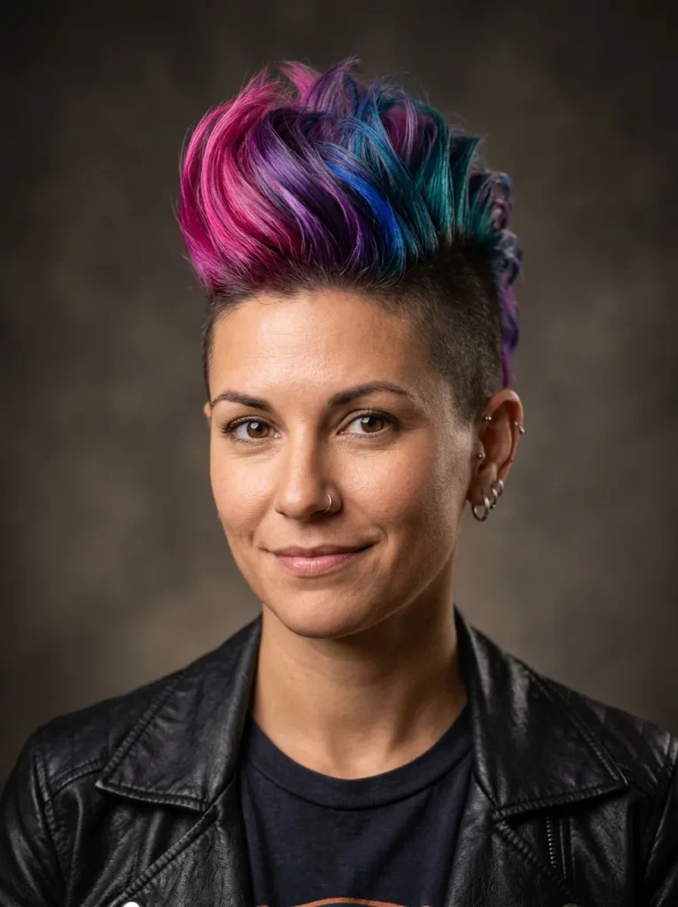 Colorful mohawk
