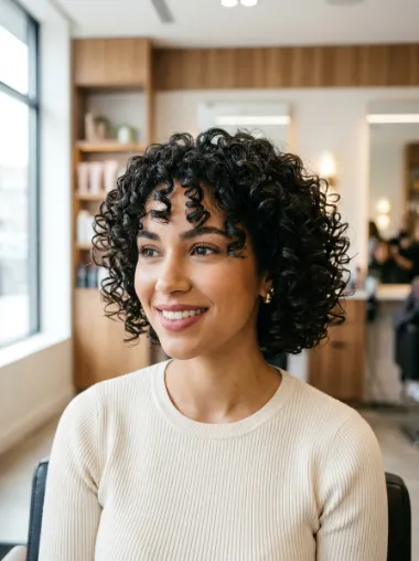 Curly bob