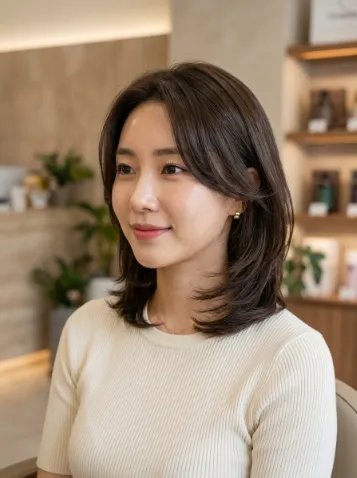 Face framing layered bob