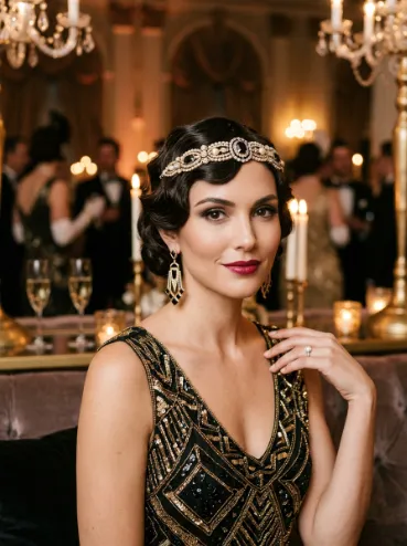 Gatsby inspired finger waves