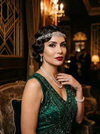 Gatsby inspired finger waves
