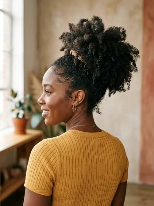 High puff ponytail