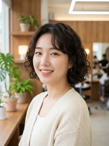 Korean puppy perm bob
