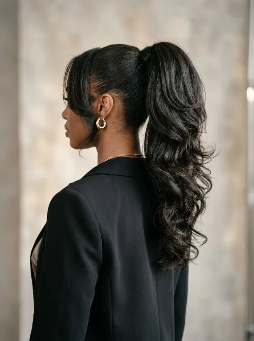 Layered ponytail
