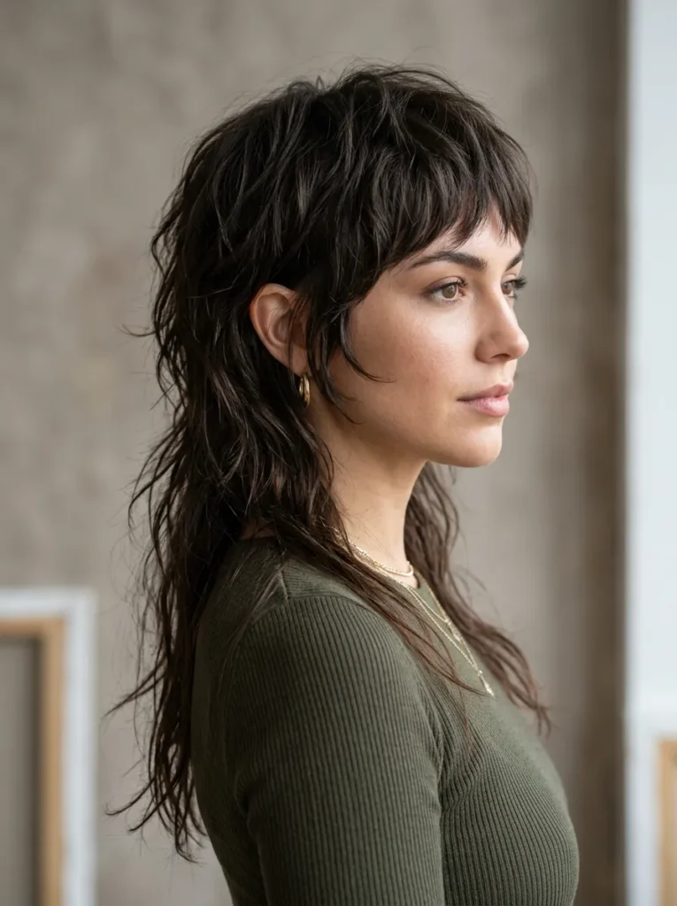 Long choppy mullet