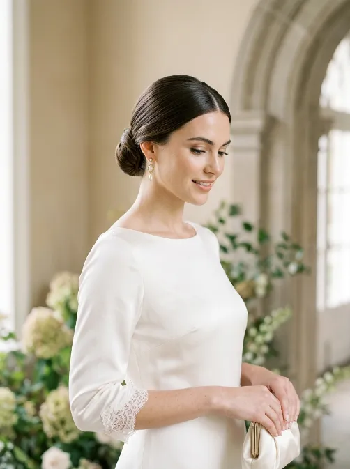 Low chignon