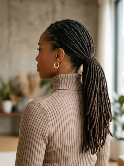Low ponytail locs