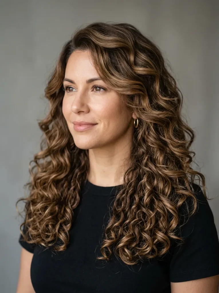 Mixed texture perm
