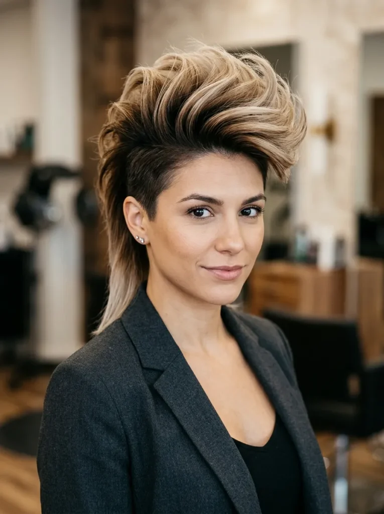 Ombre mohawk