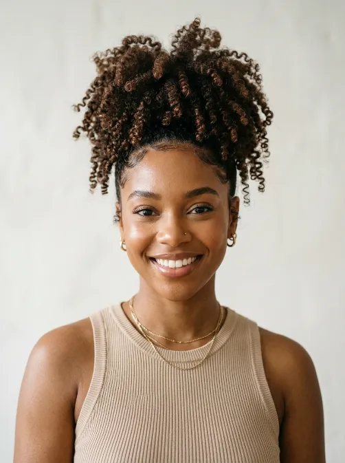 Pineapple updo