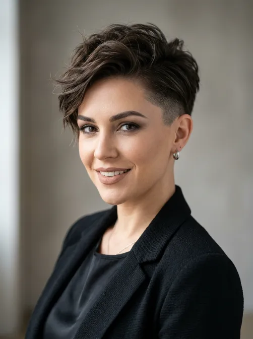 Pixie with undercut