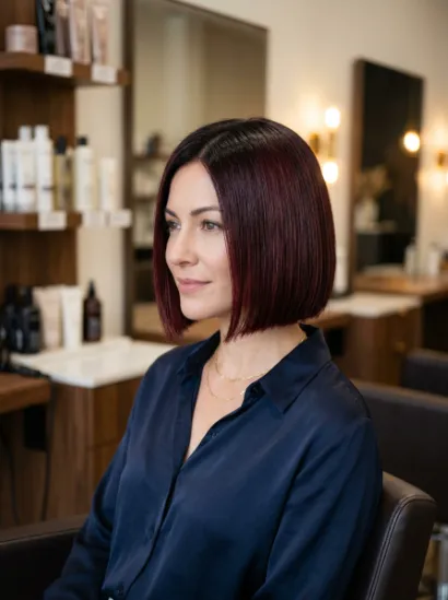 Root smudged dark red