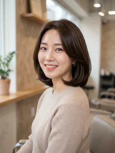 Rounded layered bob