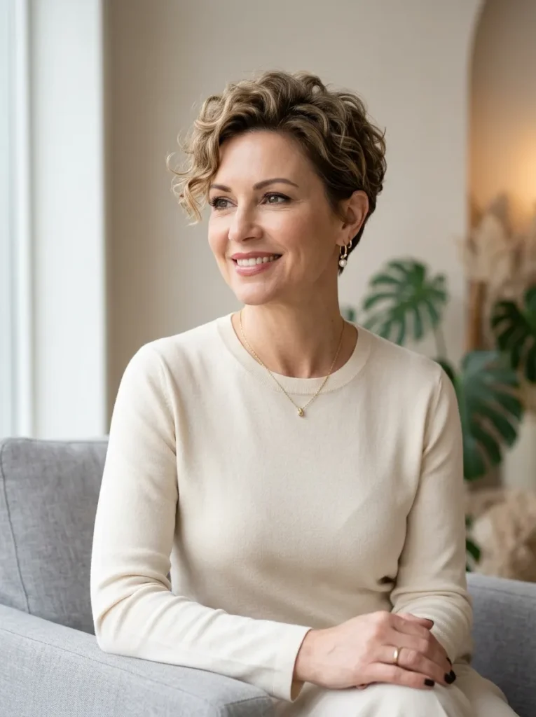 Short pixie perm
