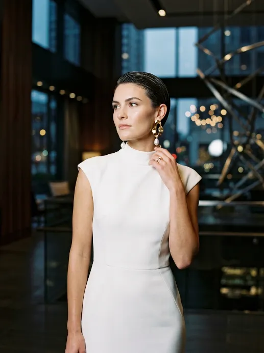 Short slicked back style