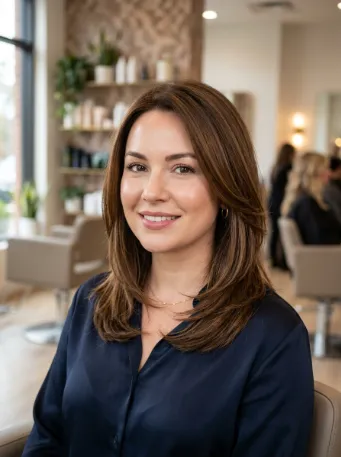 Shoulder length layered cut