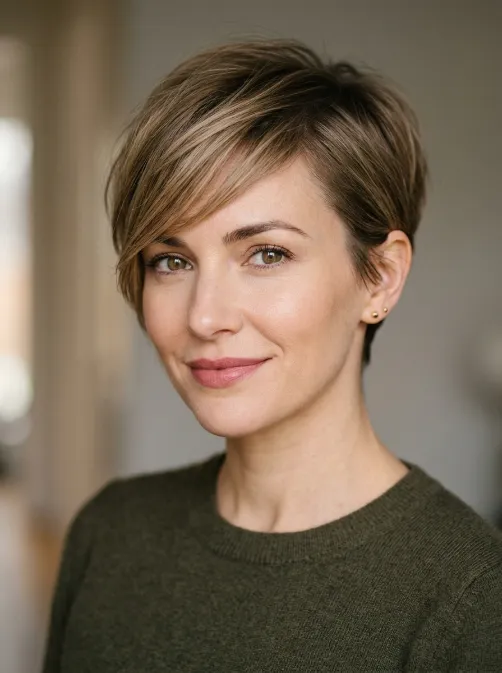 Side fringe pixie