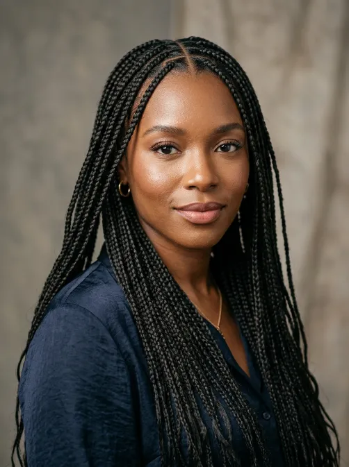 Small knotless braids
