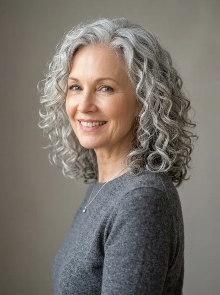Soft silver perm