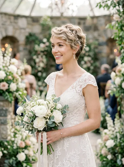 Textured pixie with soft waves