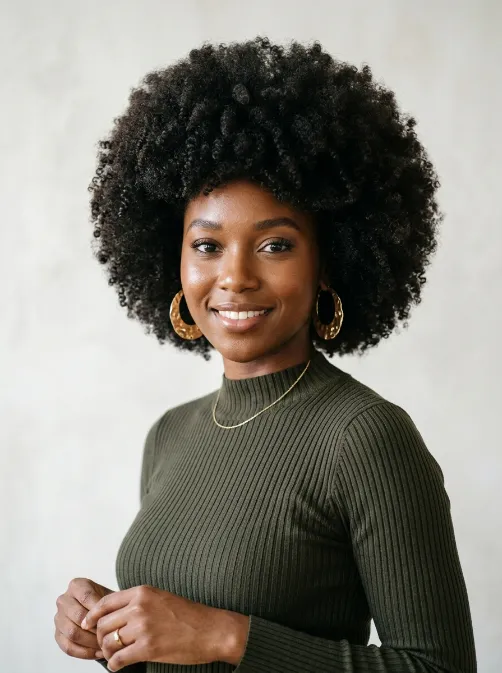 The classic afro