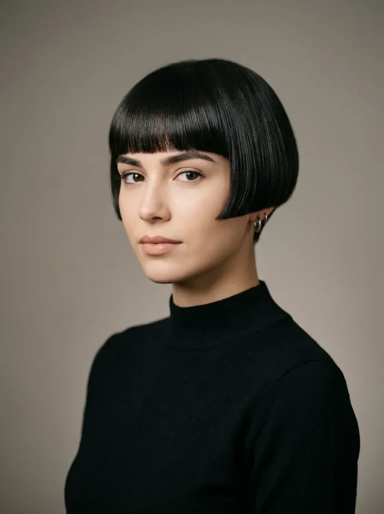The classic blunt bowl cut