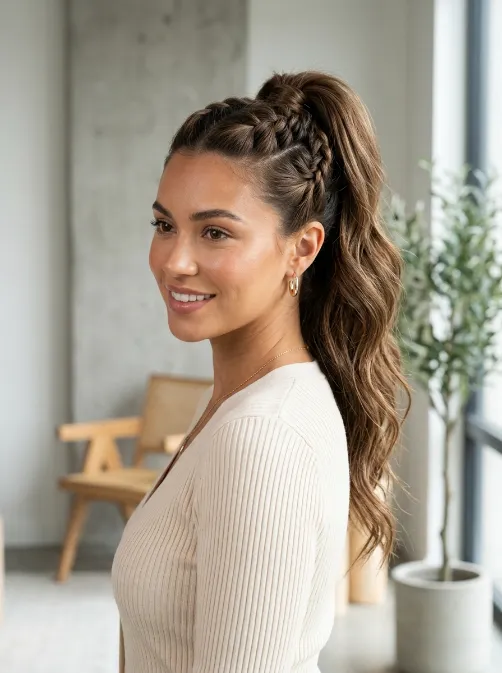 Twisted ponytail