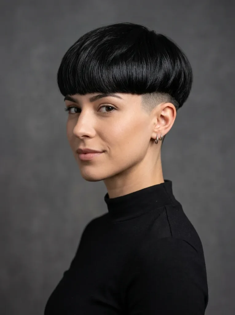 Undercut bowl cut