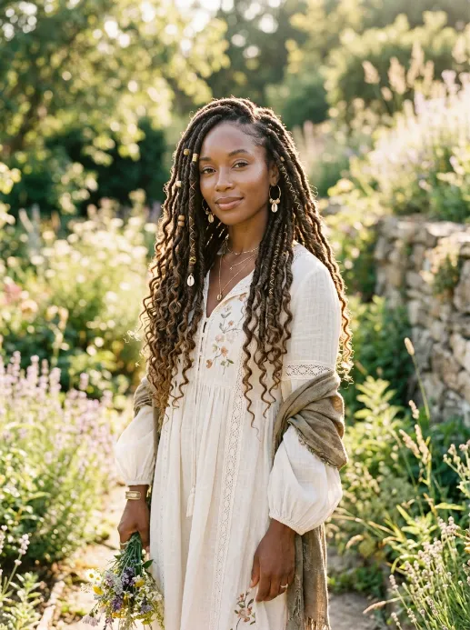 Boho goddess locs