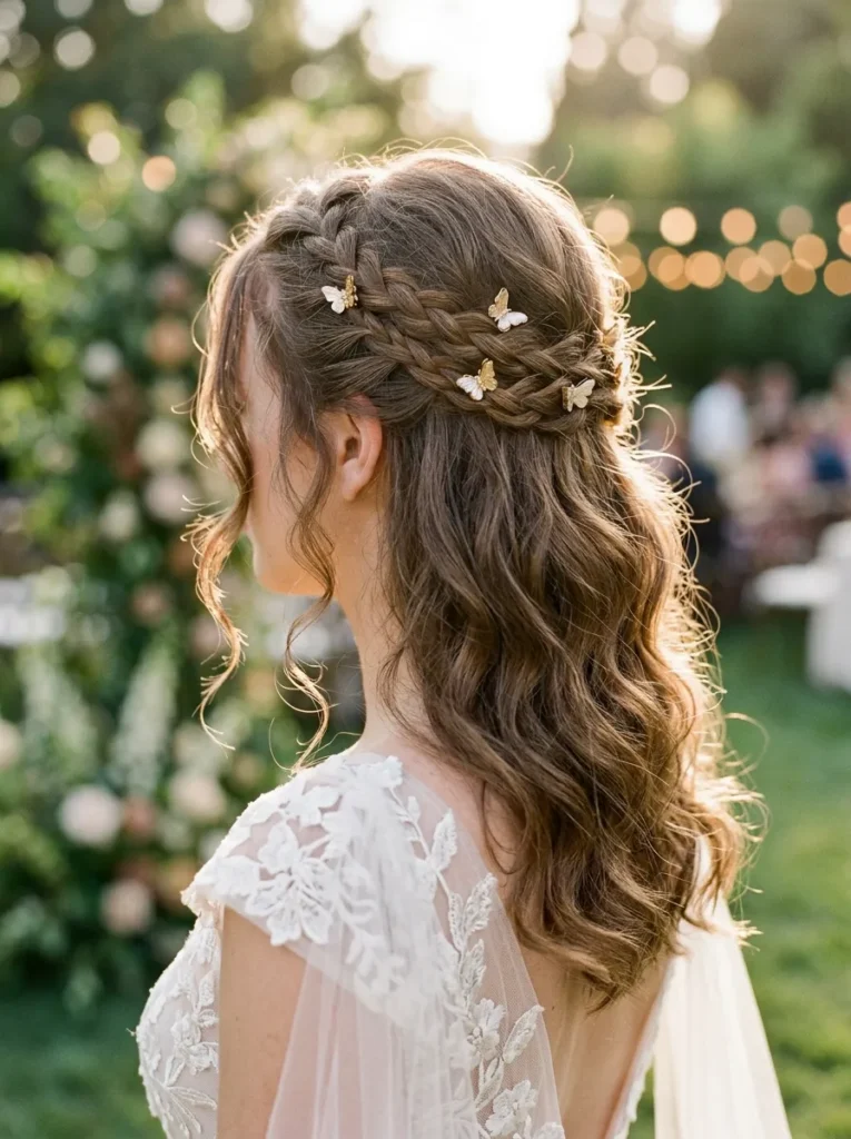 Braided crown with clips