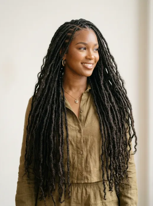 Cascading braid locs