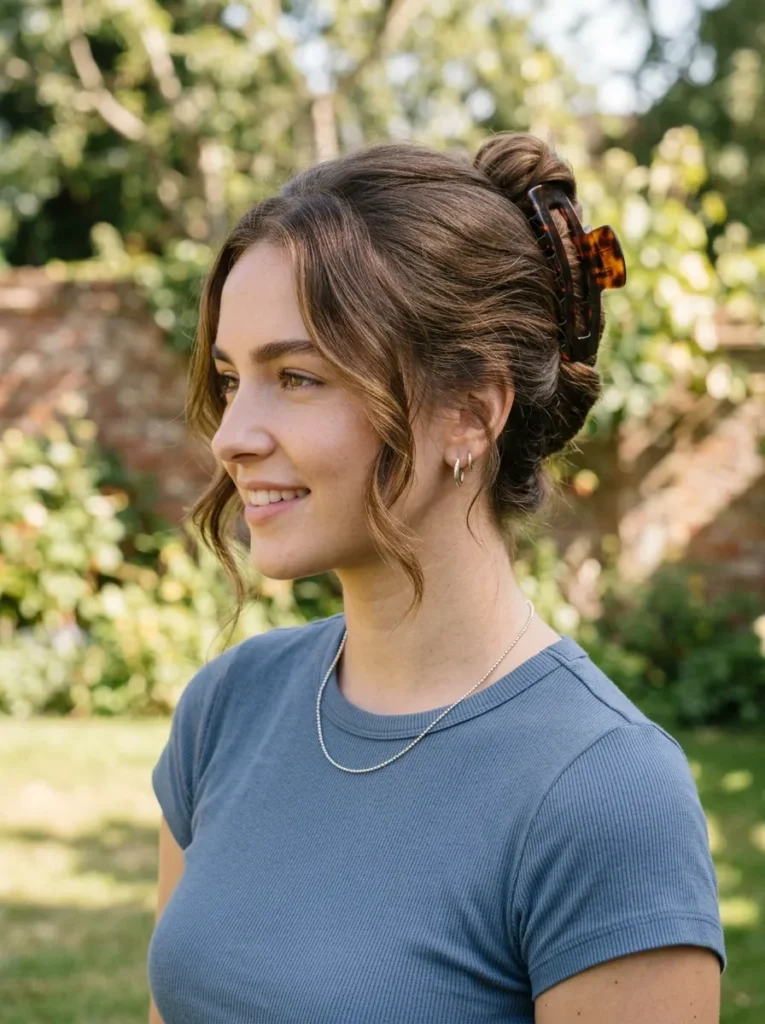 Claw clip updo
