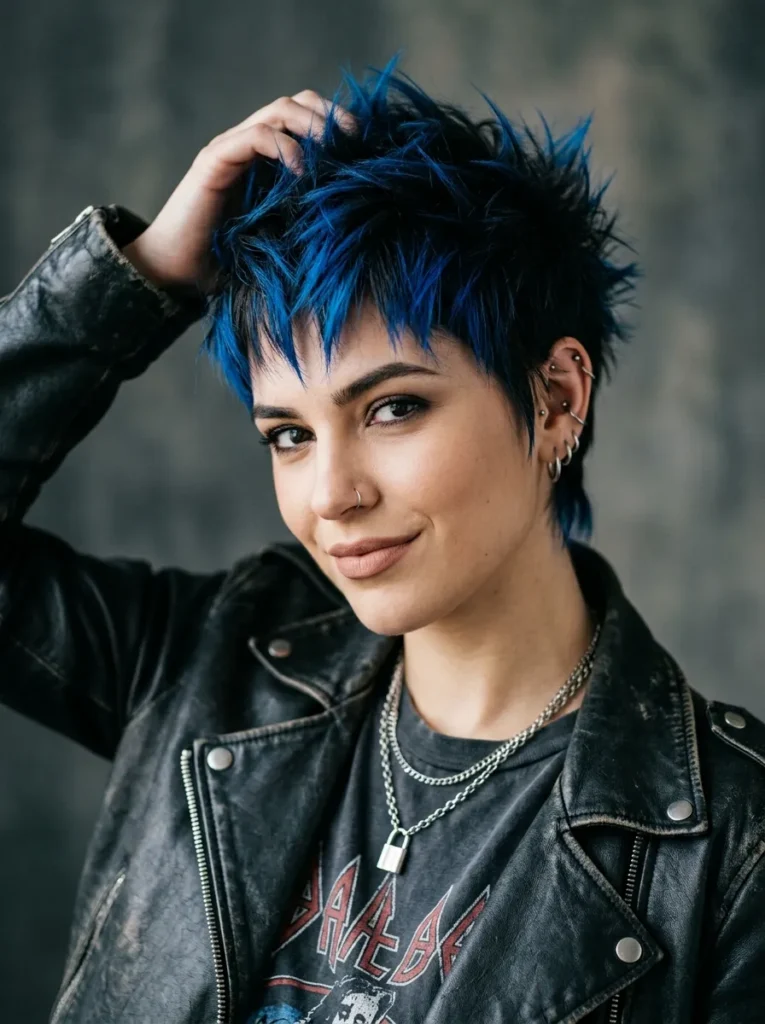 Electric blue tips