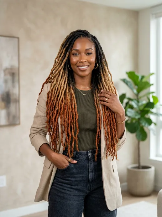 Ombre statement locs